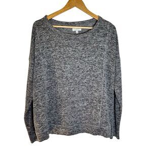 Lucky brand gray long sleeve top size large